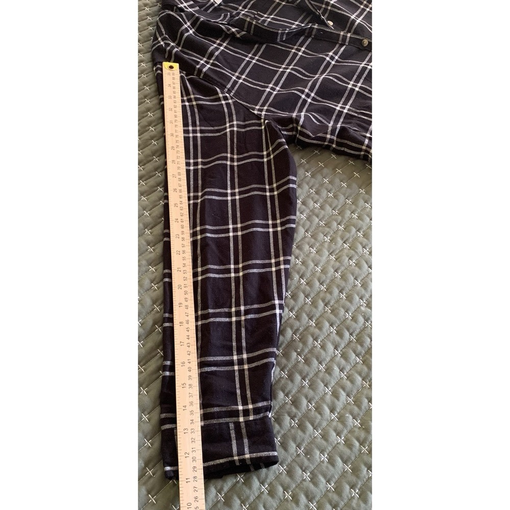 Jachs Girlfriend Ladies' Flannel Shirt, Black Womens XXL  excellent Cozy Cowgirl - Picture 8 of 14